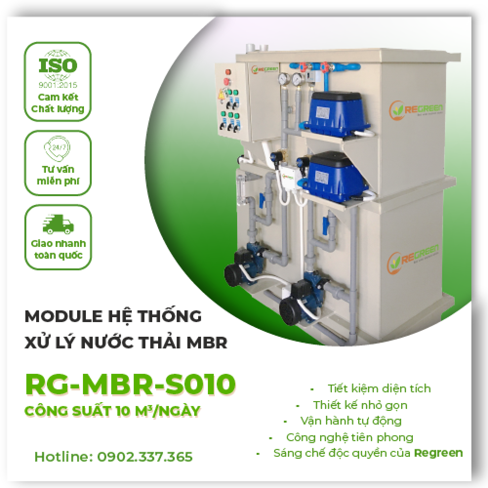 Hệ thống xử lý nước thải MBR công suất 10m3/ngày