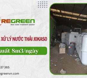 Nước thải đạt tiêu chuẩn cao với hệ thống xử lý nước thải Jokaso công suất 8m3/ngày
