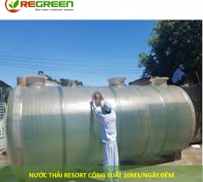 Hệ thống xử lý nước thải resort cs: 10m3/ngày