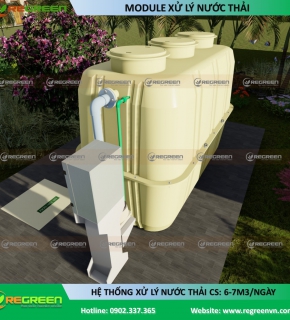Module xử lý nước thải công suất 6-7m3/ngày
