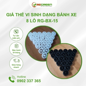 Giá thể vi sinh dạng bánh xe 8 lỗ RG-BX-15