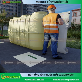 Module xử lý nước thải công suất 2m3/ngày