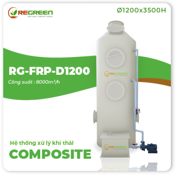 Tháp Hấp Thụ Composite (FRP) D1200