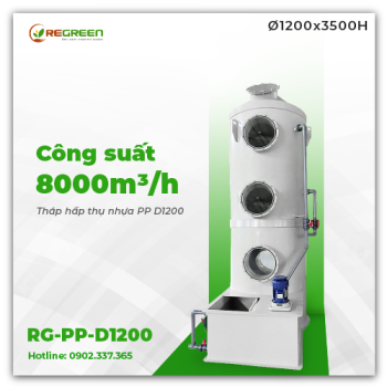 Tháp Đệm Hấp Thụ Nhựa PP D1200