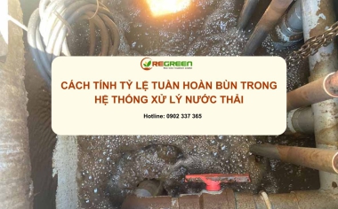 Cách tính tỷ lệ tuần hoàn bùn trong hệ thống xử lý nước thải