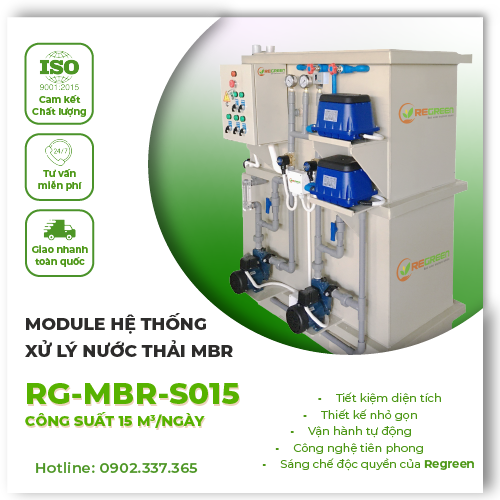 Hệ thống xử lý nước thải MBR công suất 15m3/ngày