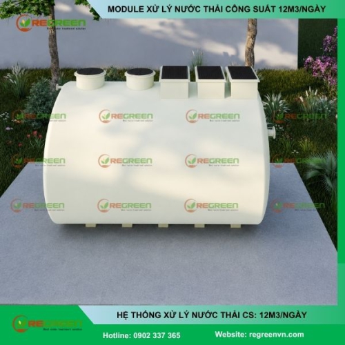 Module hệ thống xử lý nước thải công suất 12m3/ngày