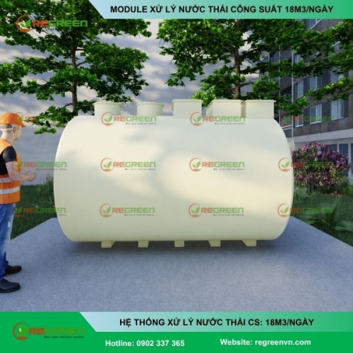 Module xử lý nước thải tại chỗ công suất 18m3/ngày