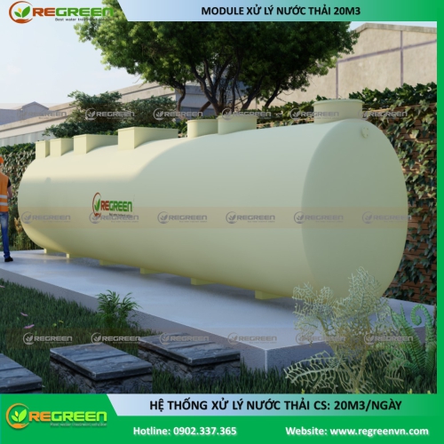 Module xử lý nước thải công suất 20 m3/ngày