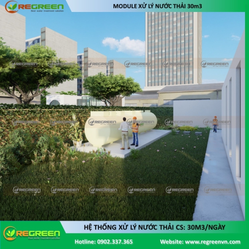 Module xử lý nước thải công suất 30 m3/ngày