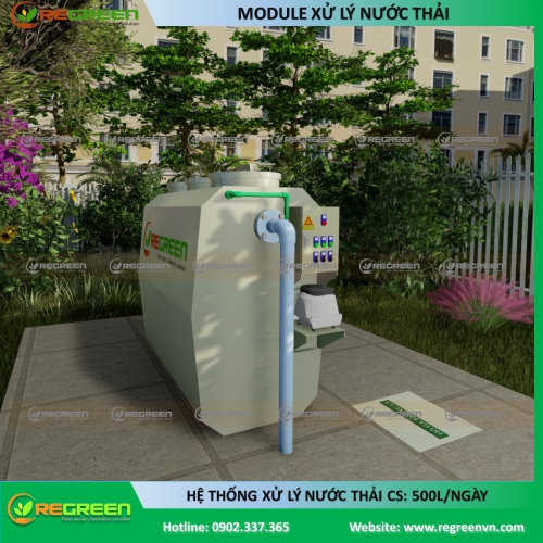 Module xử lý nước thải công suất 500 Lít/ngày