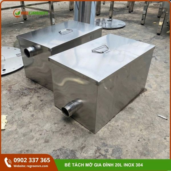 bể tách dầu mỡ cho gia đình