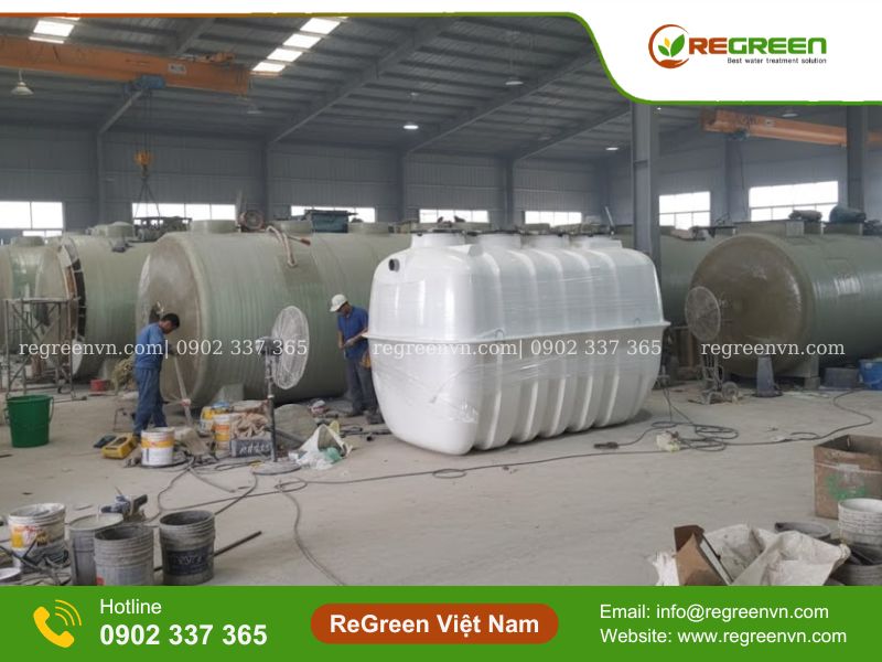 Sản xuất bể tự hoại