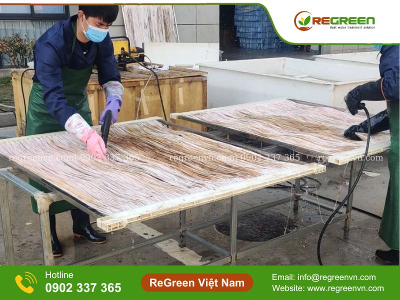 rửa màng mbr