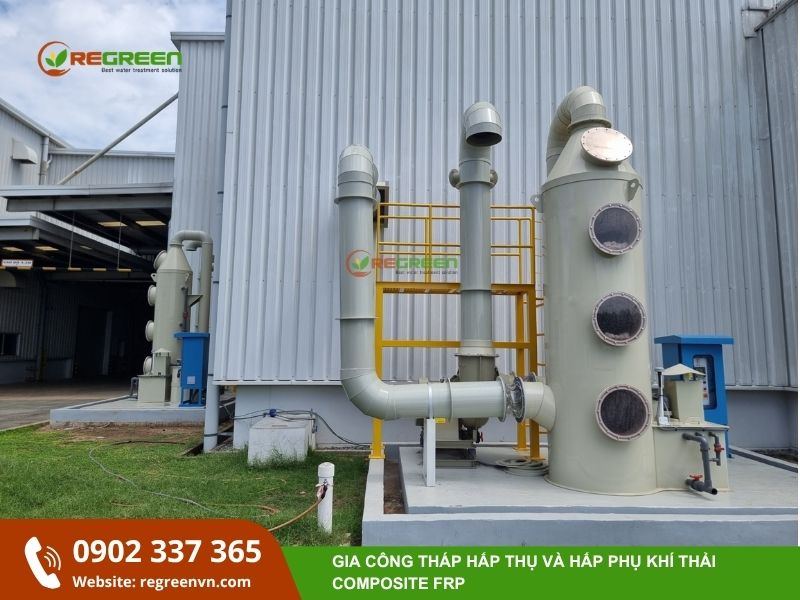 Tháp hấp phụ khí thải