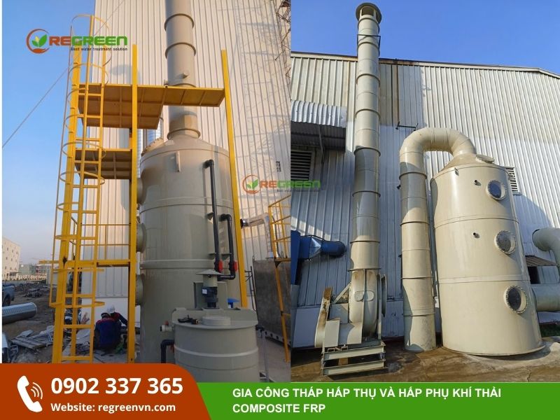 tháp hấp thụ frp