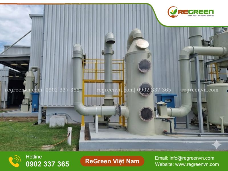 Tháp hấp thụ khí thải