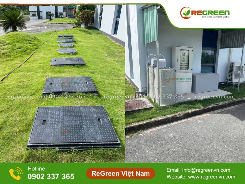 Trạm xử lý nước thải tại Long An