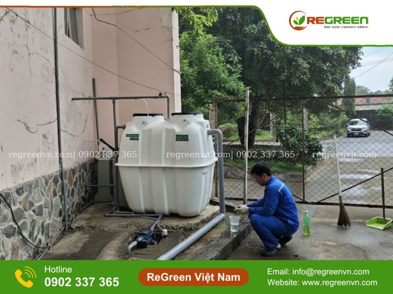 xử lý nước thải tại chỗ công suất 1m3/ngày