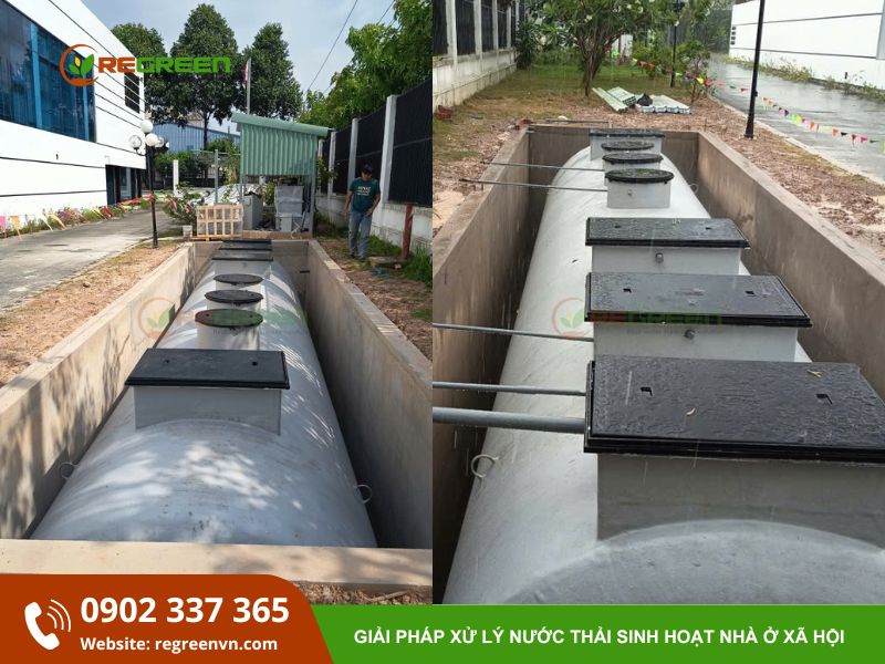 bể xử lý nước thải sinh hoạt