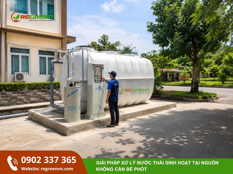 bể xử lý nước thải sinh hoạt tại nguồn