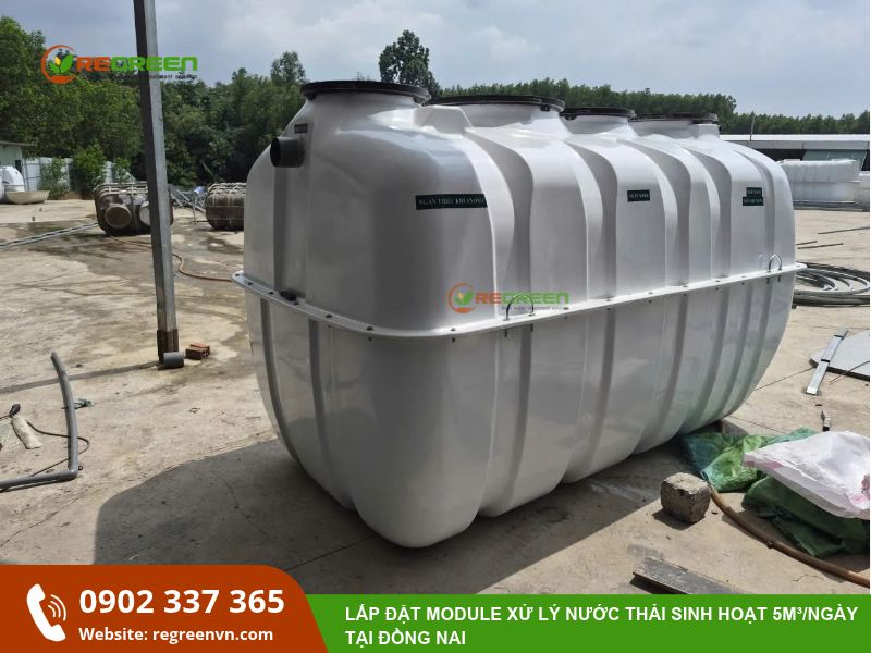 bồn xử lý nước thải 5m3