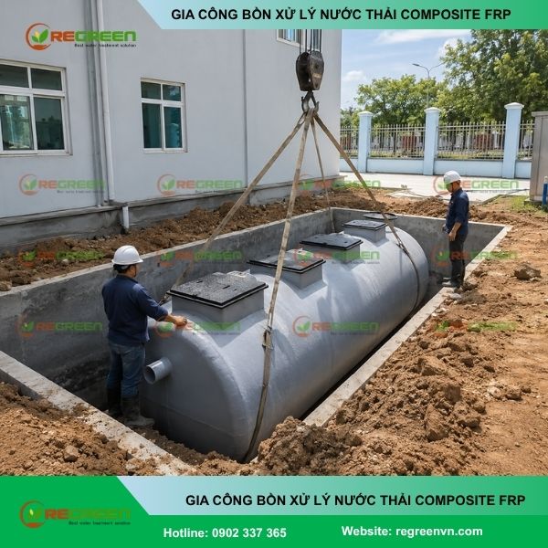 Báo giá bồn xử lý nước thải composite