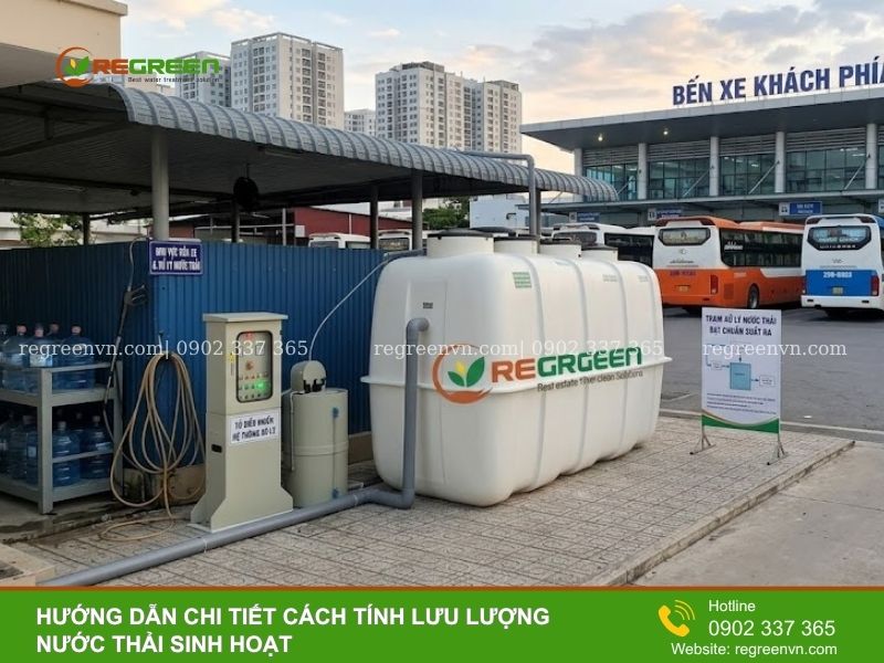 Cách tính lưu lượng nước thải sinh hoạt