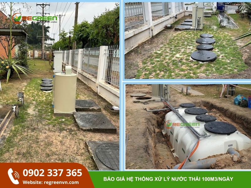 công nghệ xử lý nước thải 100m3