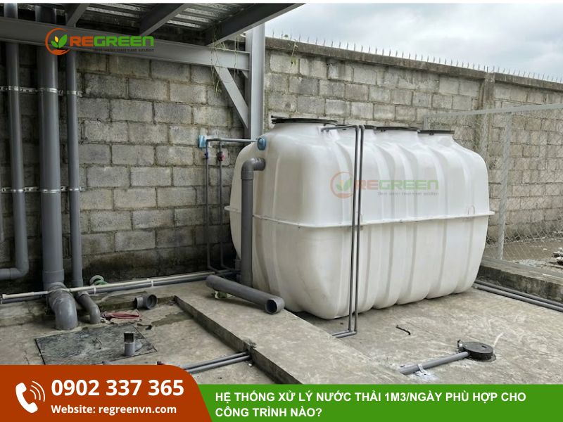 giá bể xử lý nước thải 1m3