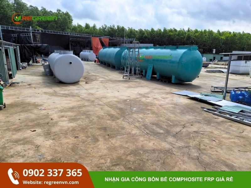 gia công bồn bể Composite FRP
