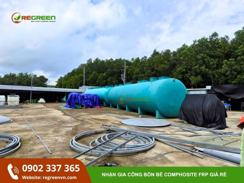 gia công bồn composite