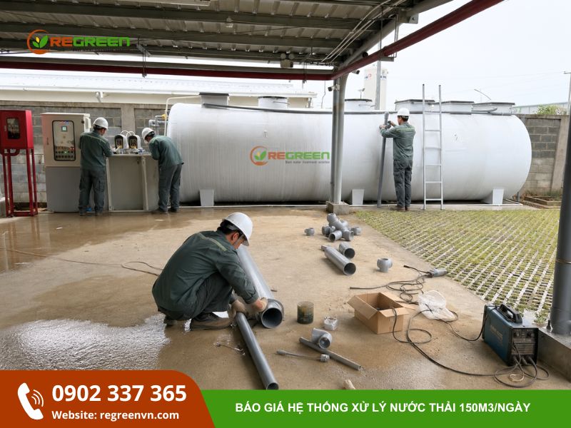 giá xử lý nước thải 150m3