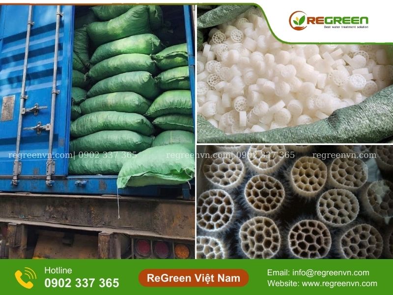 mua giá thể vi sinh dạng bánh xe