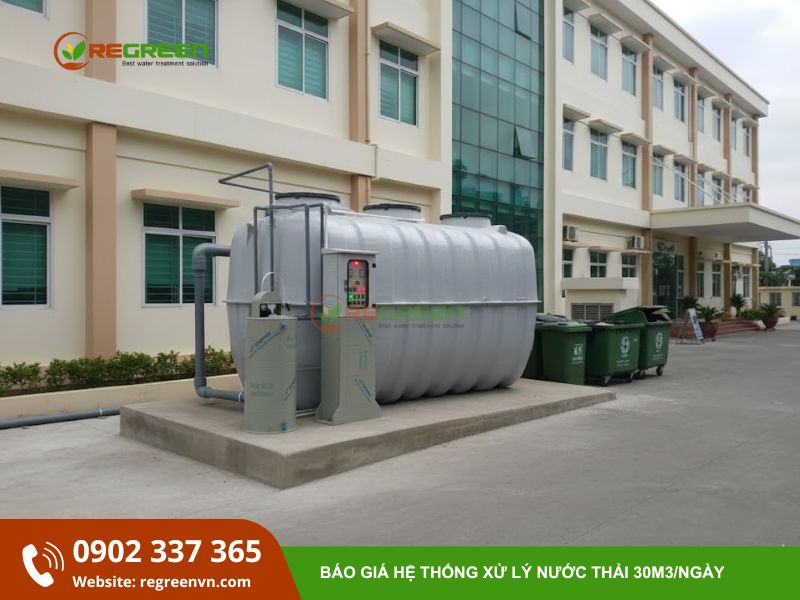 giá xử lý nước thải 30m3