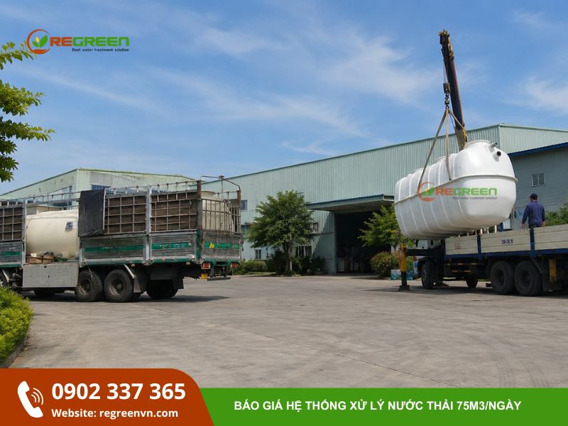 giá xử lý nước thải 75m3