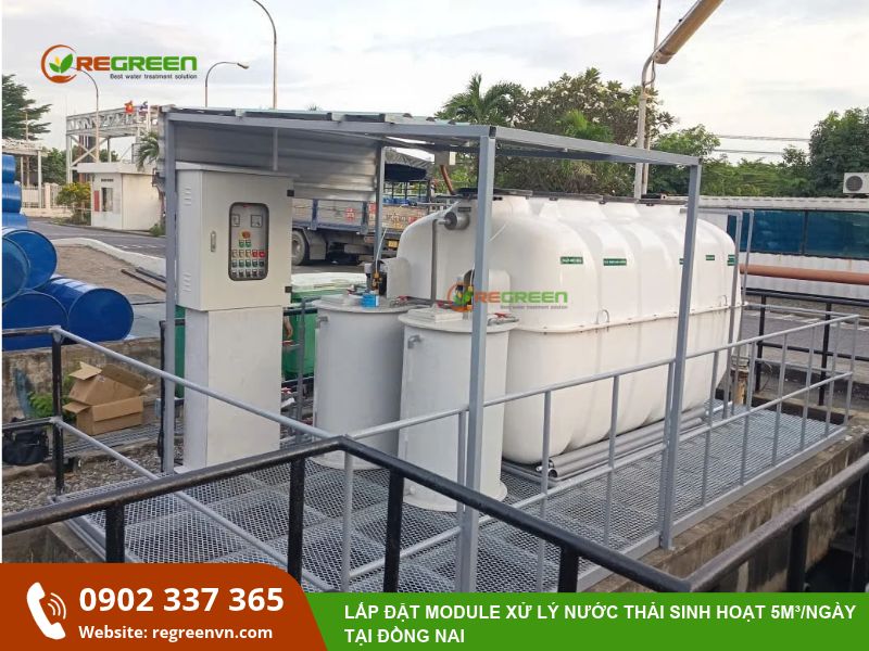 hệ thống xử lý nước thải 5m3 tại đồng nai