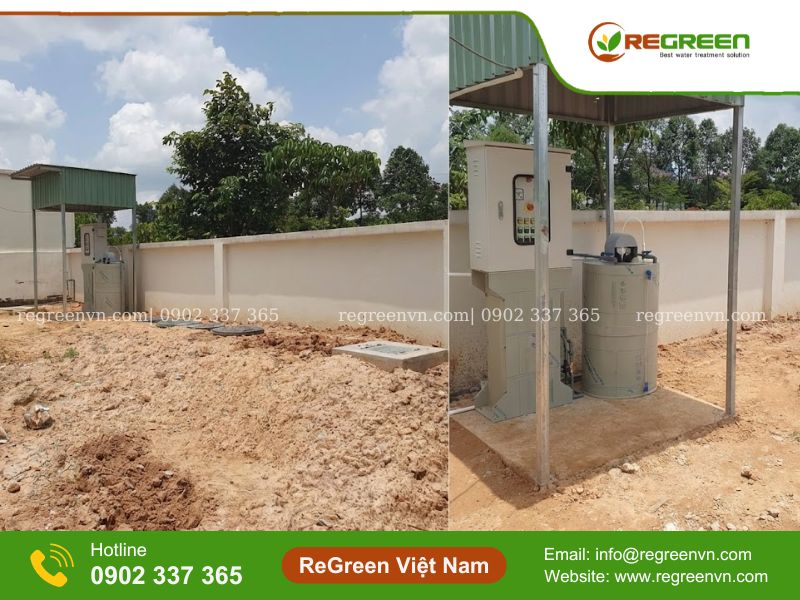 Hệ thống xử lý nước thải 5m3 tại bình dương