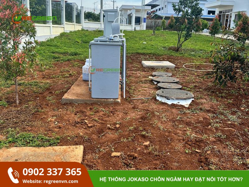 hệ thống xử lý nước thải jokaso chôn ngầm