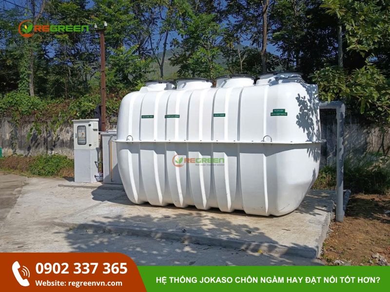 hệ thống xử lý nước thải jokaso đặt nổi