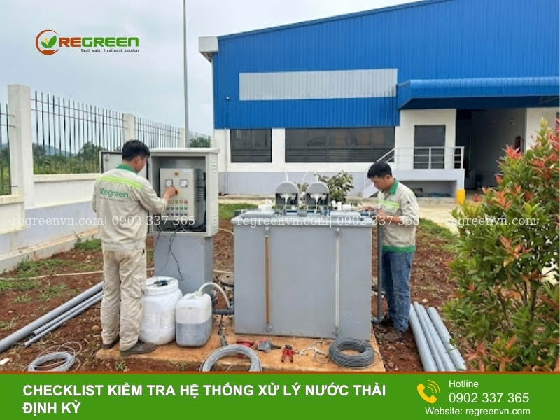 Kiểm tra hệ thống xử lý nước thải