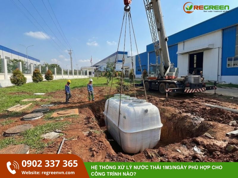 lắp đặt hệ thống xử lý nước thải 1m3