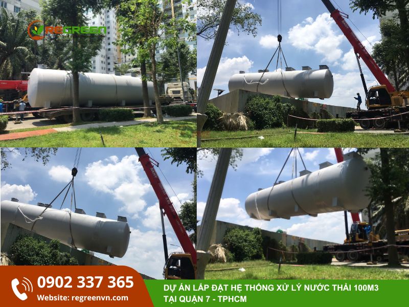 lắp đặt hệ thống xử lý nước thải 100m3