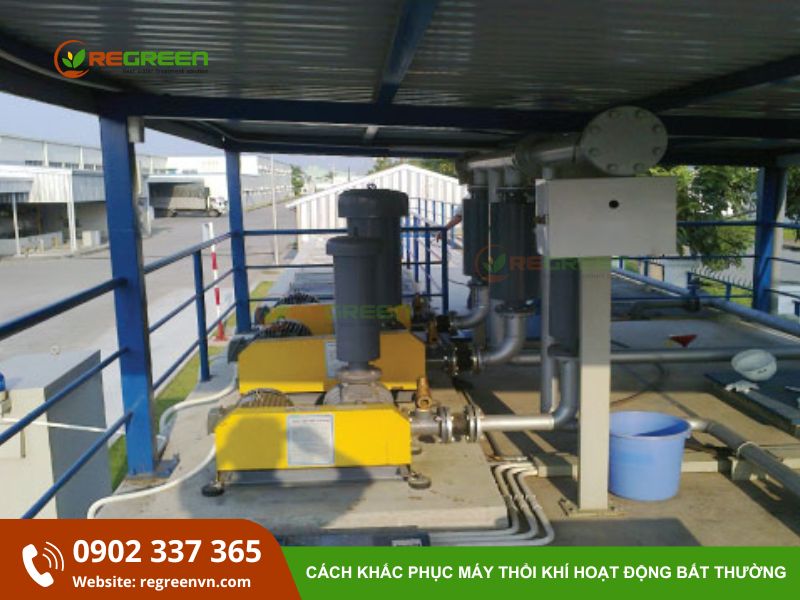 máy thổi khí trong xử lý nước thải