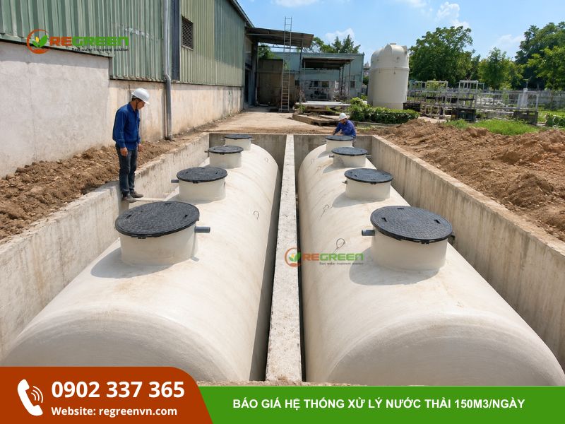 module xử lý nước thải 150m3