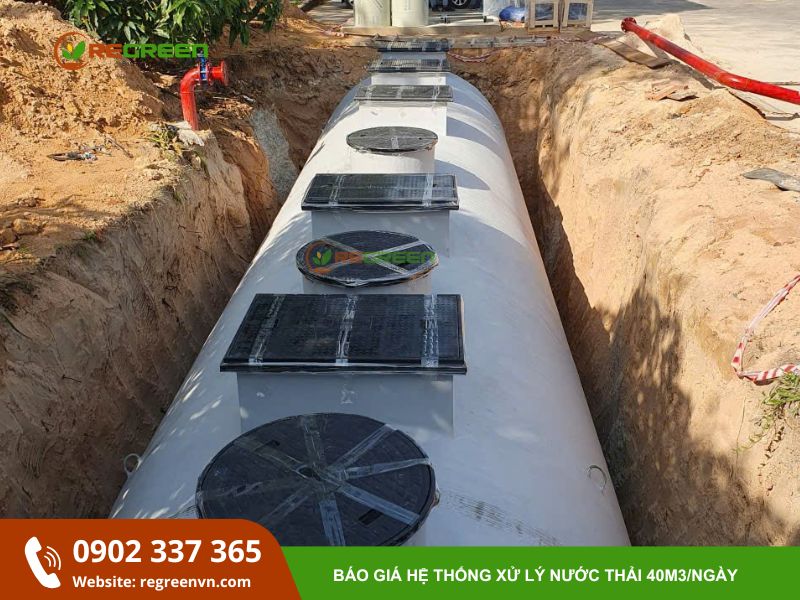 Modlue xử lý nước thải 40m3/ngày\