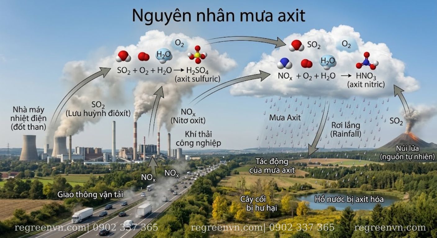 Mưa axit có nguy hiểm không