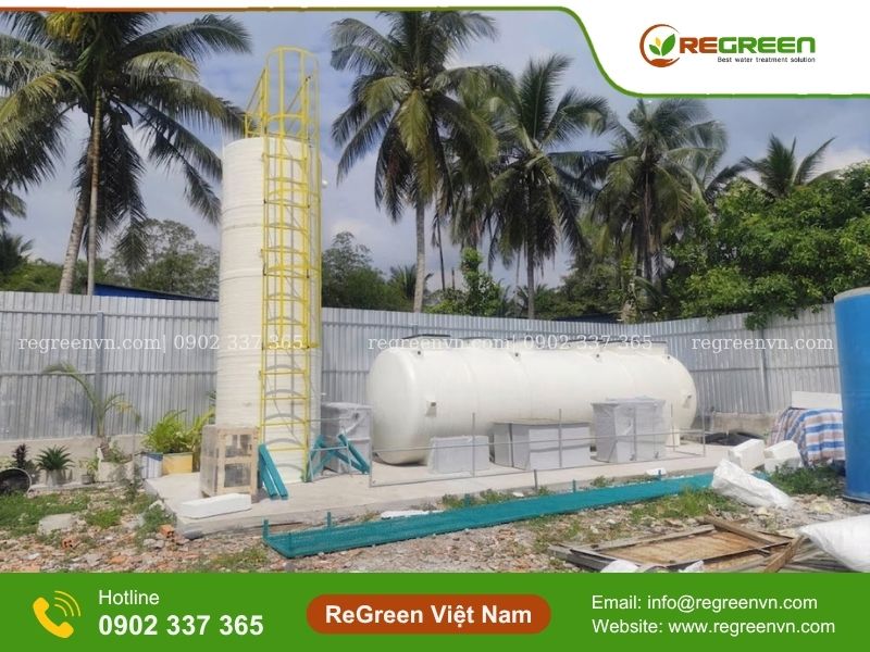 Sơ đồ hệ thống xử lý nước thải sinh hoạt