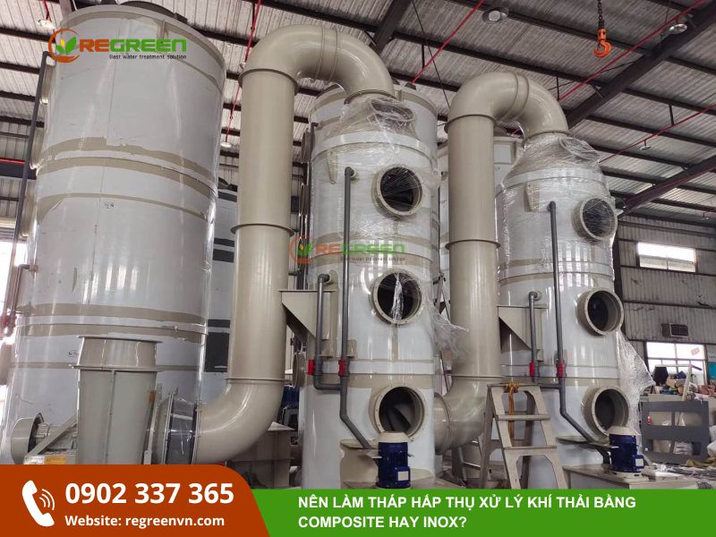 tháp xử lý khí thải composite