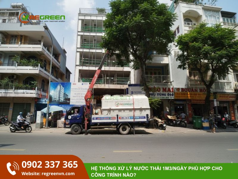 thi công hệ thống xử lý nước thải 1m3